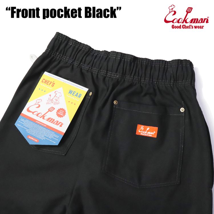 �����եѥ�� Chef Pants Short Front pocket Black