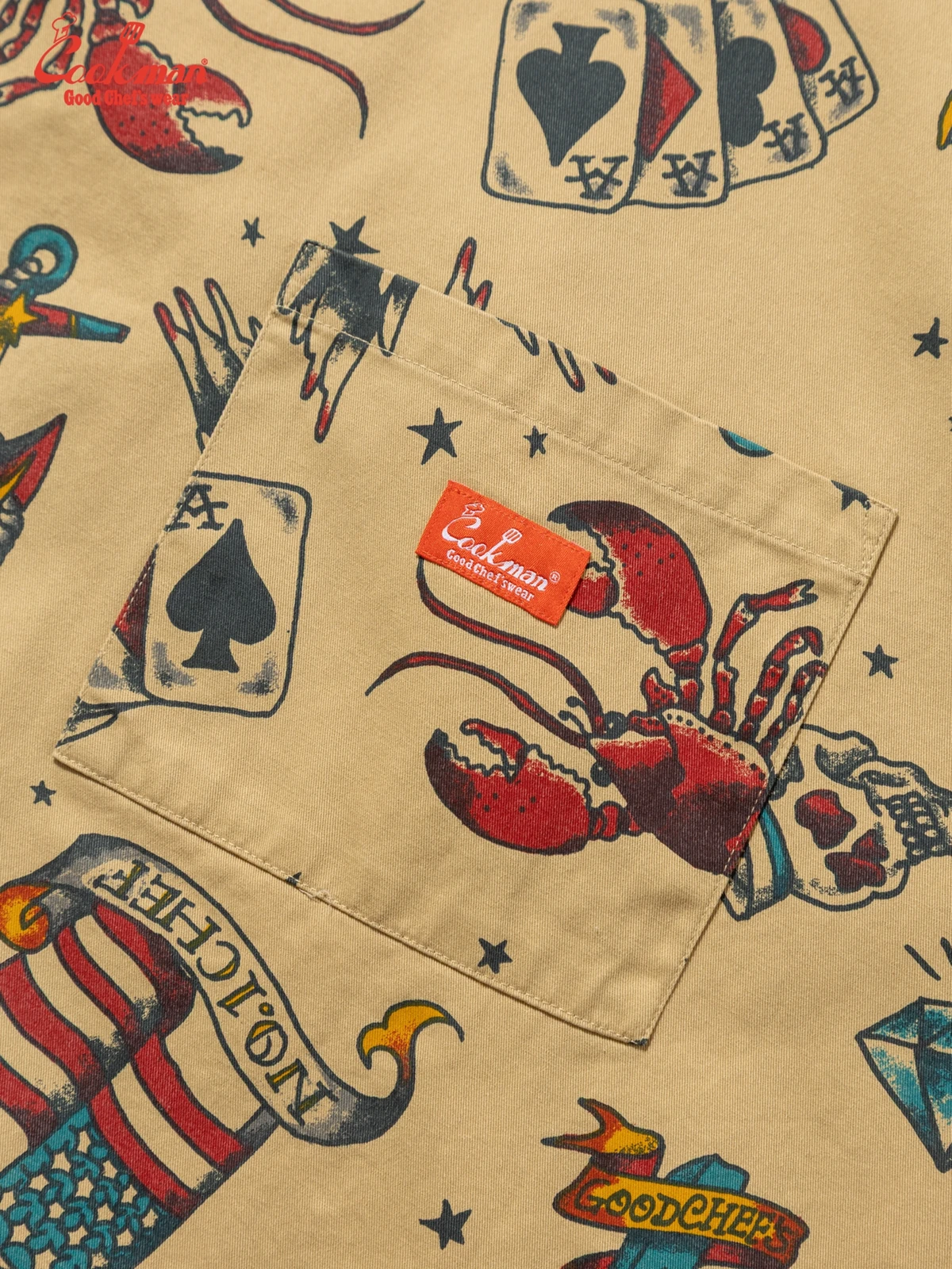 ���󥰥��ץ��� Long Apron Old Tattoo Beige