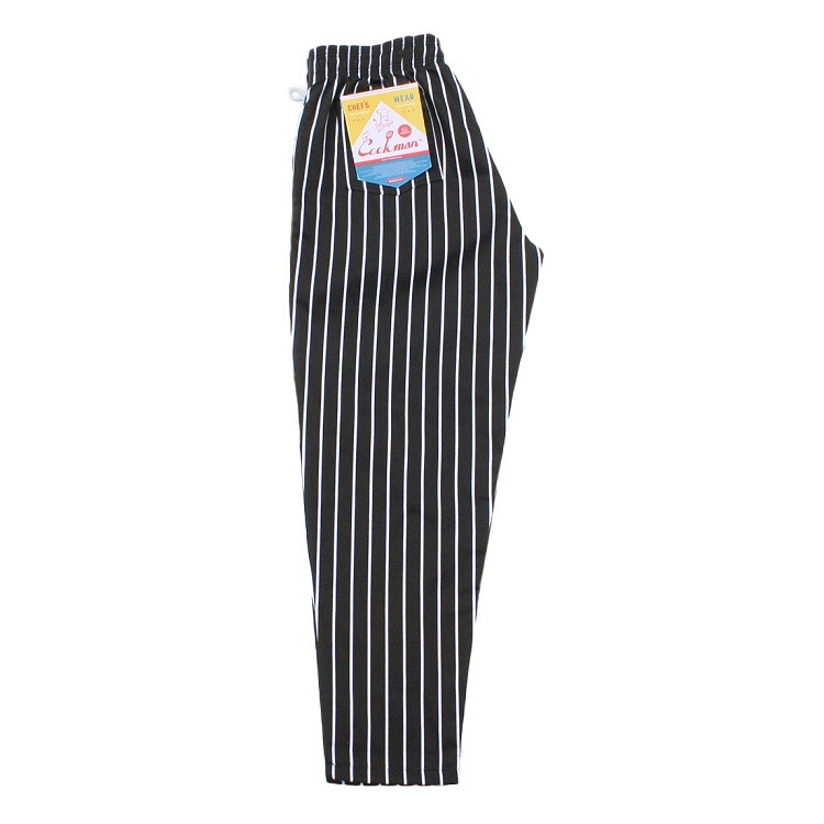 եѥ Chef Pants Stripe Black Plus Size