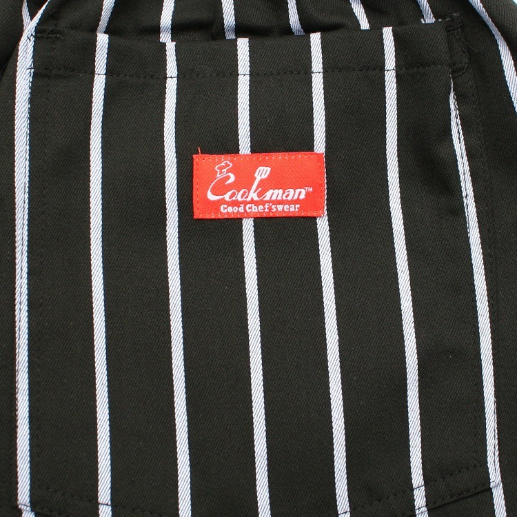 եѥ Chef Pants Stripe Black Plus Size