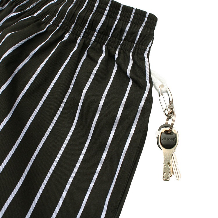 եѥ Chef Pants Stripe Black Plus Size