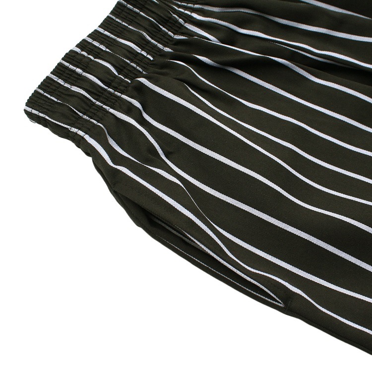 եѥ Chef Pants Stripe Black Plus Size