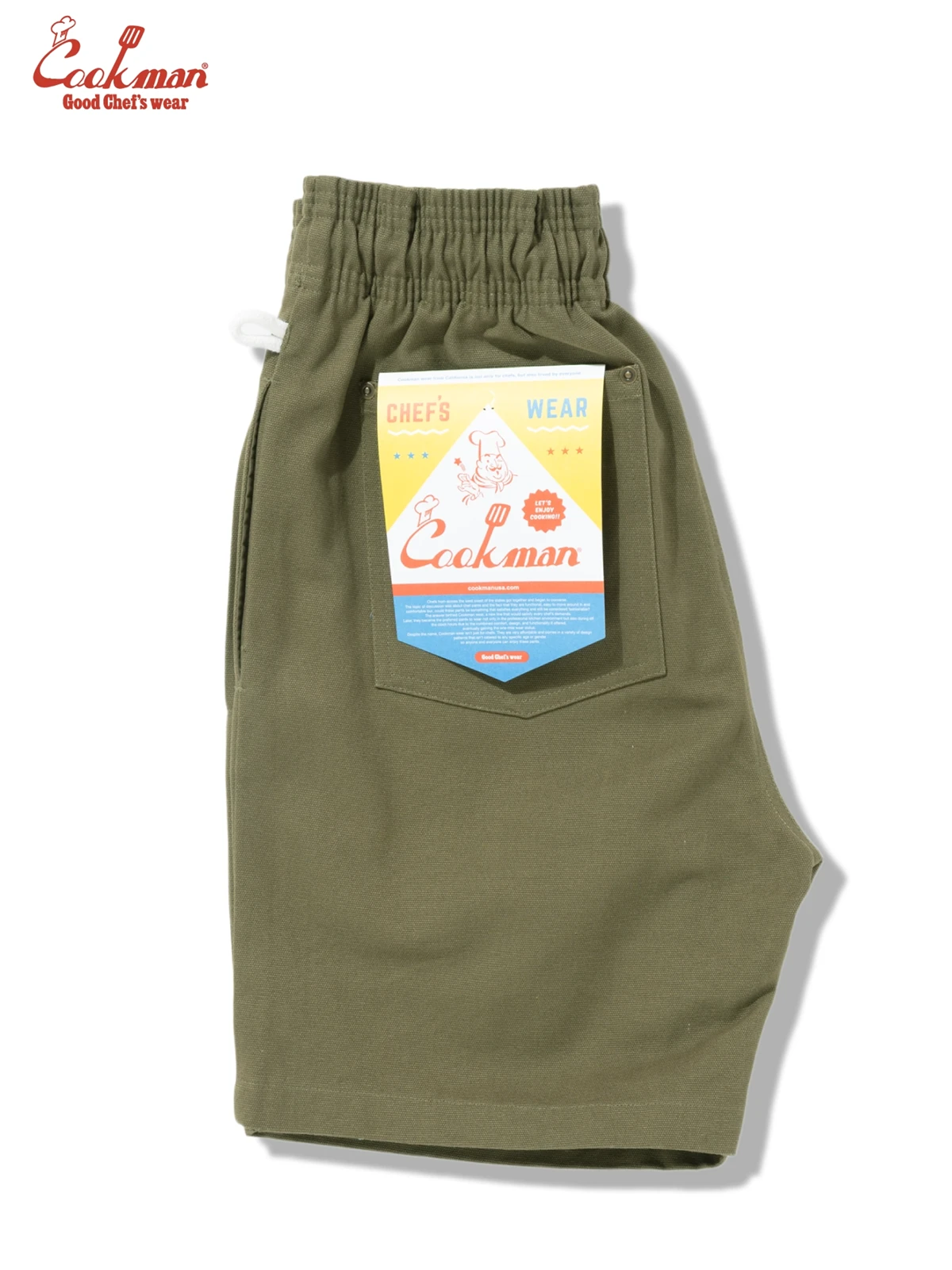 �����եѥ�� Chef Pants Short Front pocket Olive