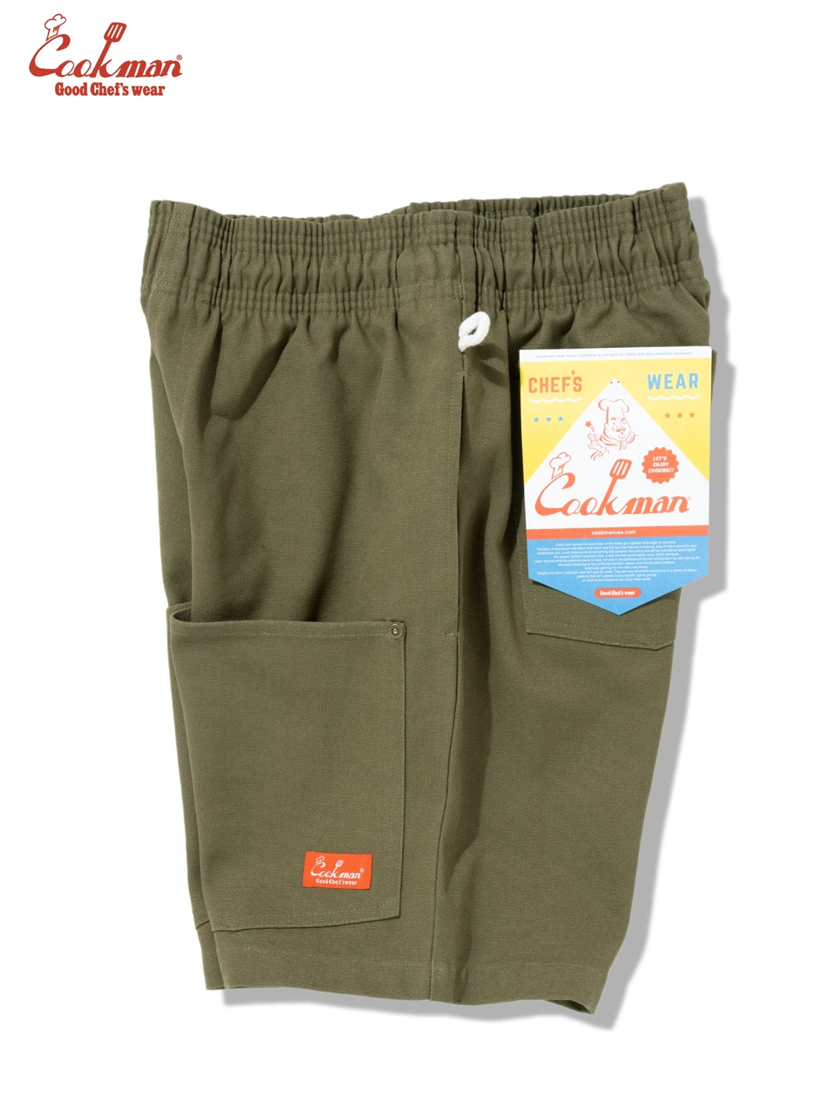 �����եѥ�� Chef Pants Short Front pocket Olive