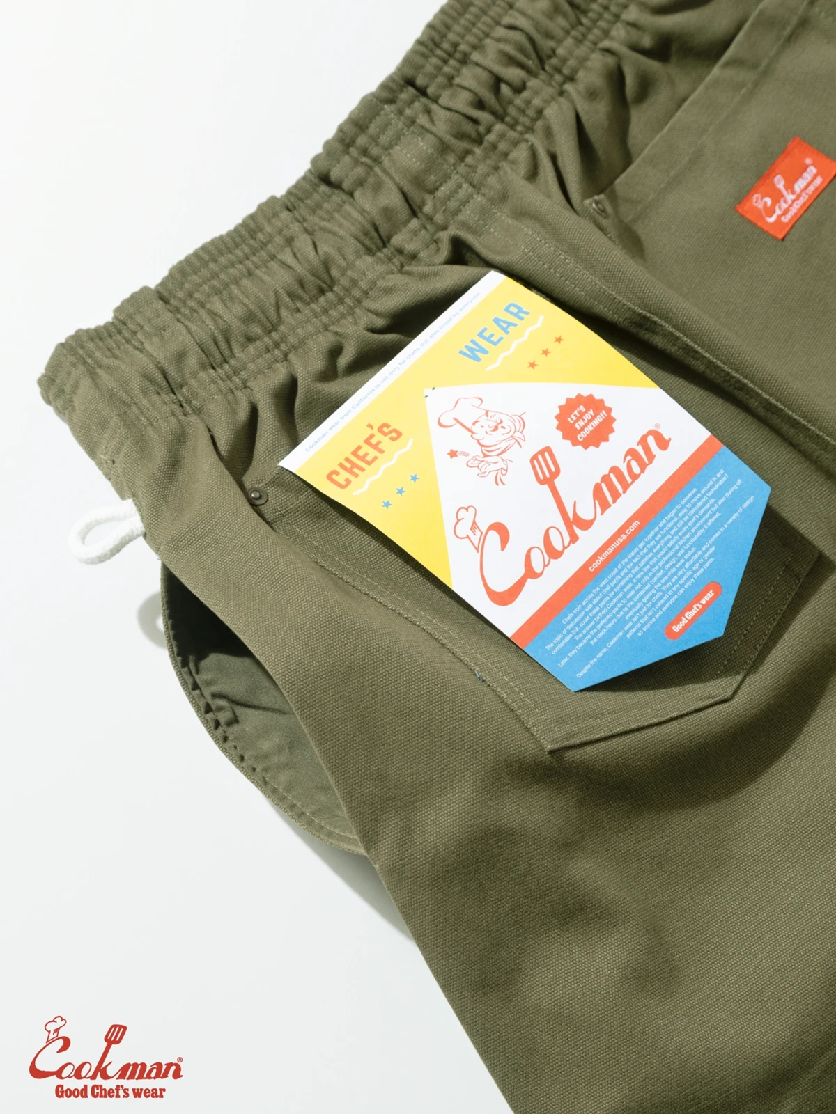 �����եѥ�� Chef Pants Short Front pocket Olive