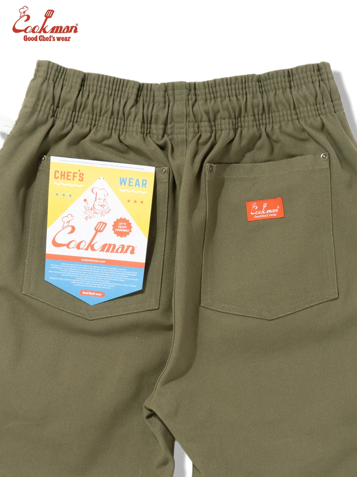 �����եѥ�� Chef Pants Short Front pocket Olive