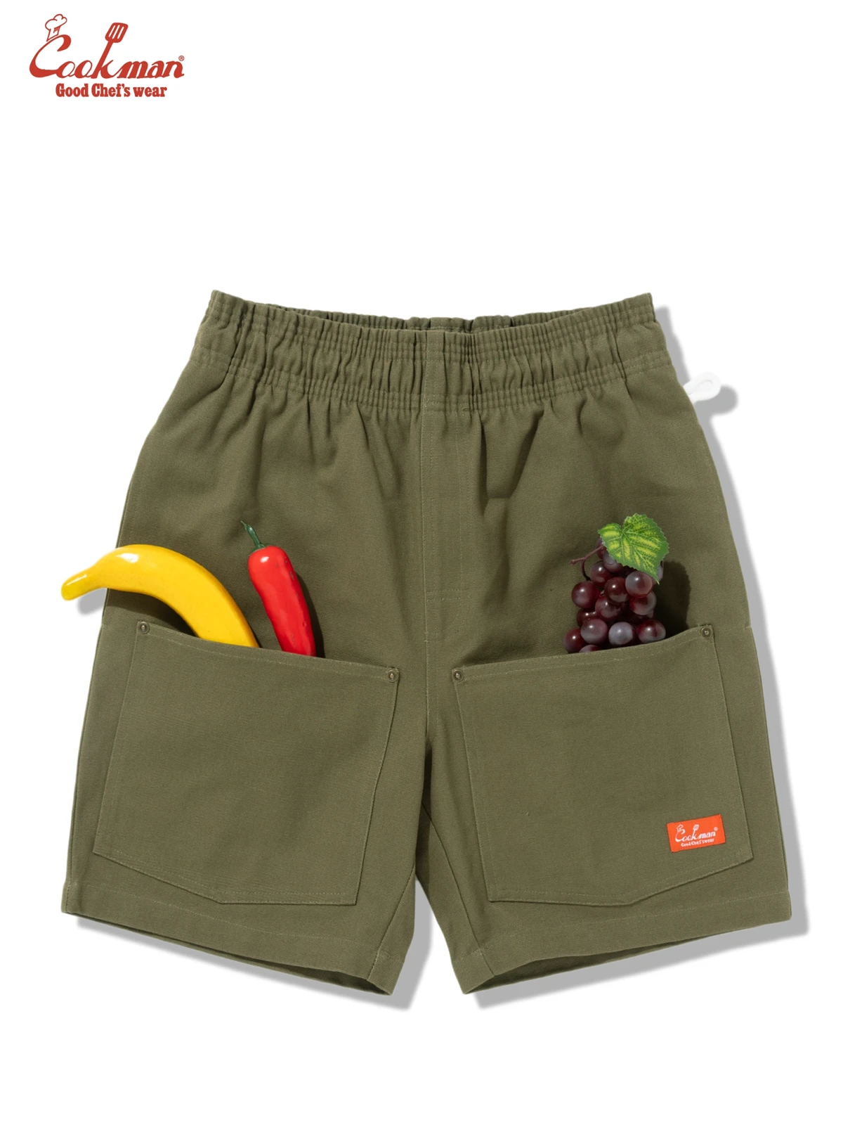 �����եѥ�� Chef Pants Short Front pocket Olive