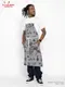 ���󥰥��ץ��� Long Apron Old Tattoo Gray