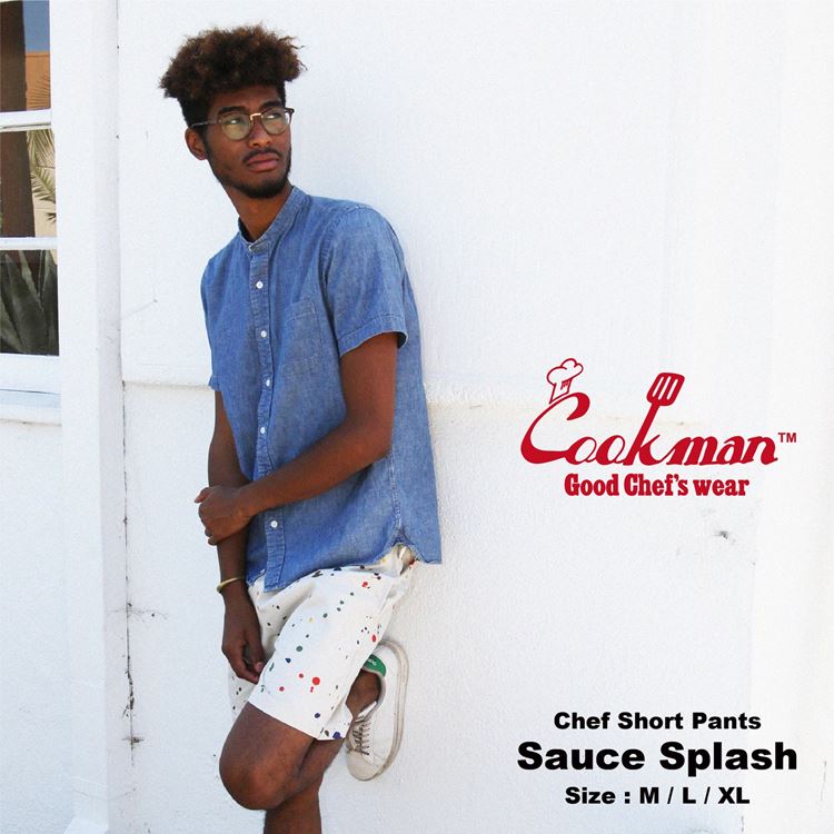 �����եѥ�� Chef Pants Short Sauce Splash
