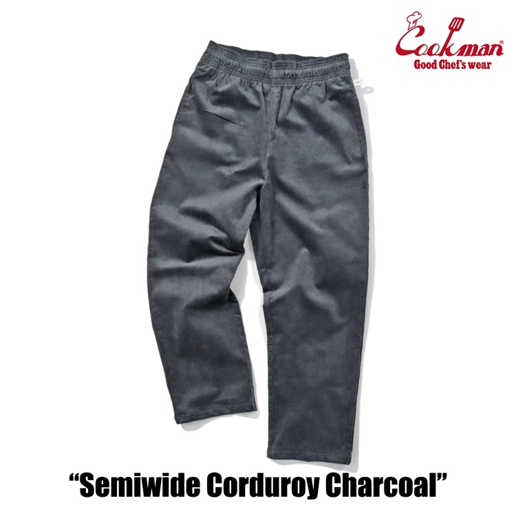 եѥ Chef Pants Semiwide Corduroy Charcoal