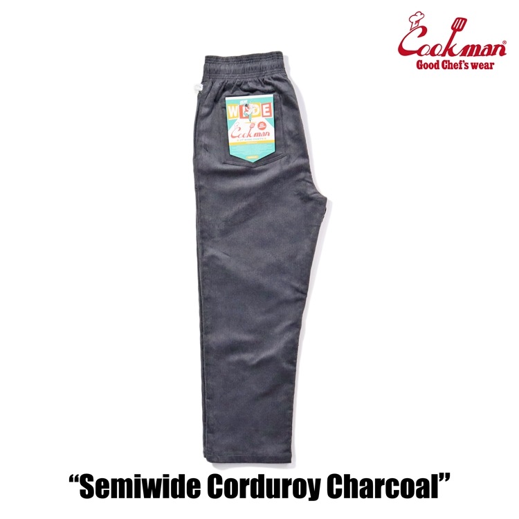 եѥ Chef Pants Semiwide Corduroy Charcoal