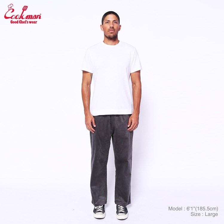 եѥ Chef Pants Semiwide Corduroy Charcoal