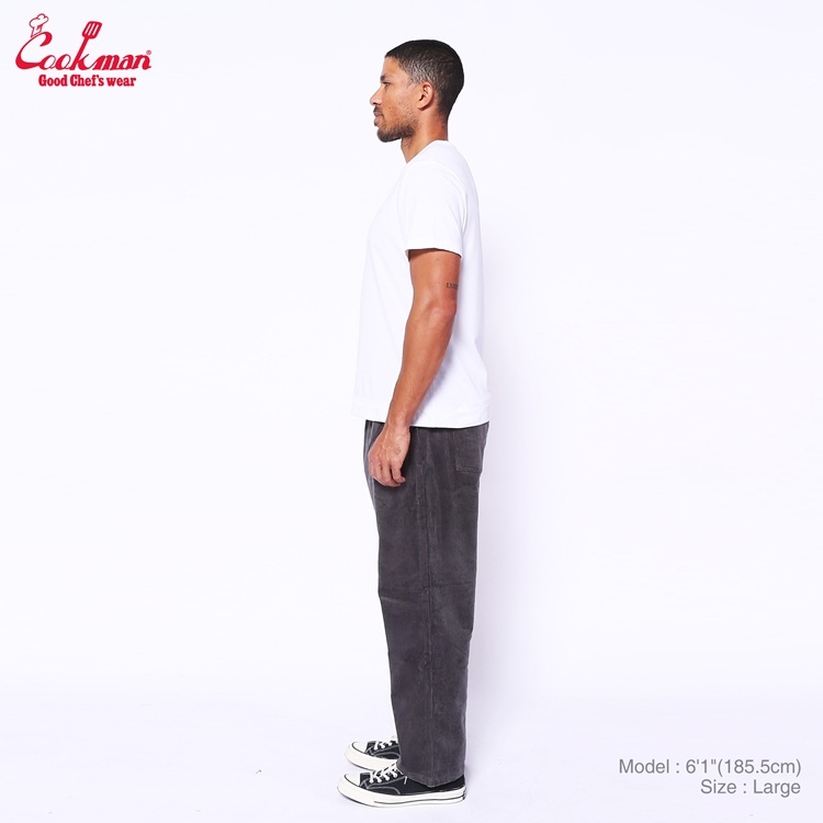 եѥ Chef Pants Semiwide Corduroy Charcoal