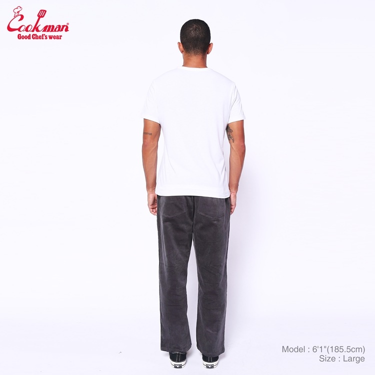 եѥ Chef Pants Semiwide Corduroy Charcoal