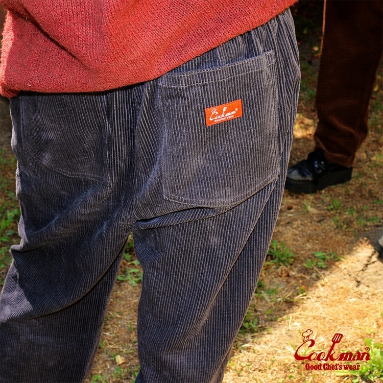 եѥ Chef Pants Semiwide Corduroy Charcoal