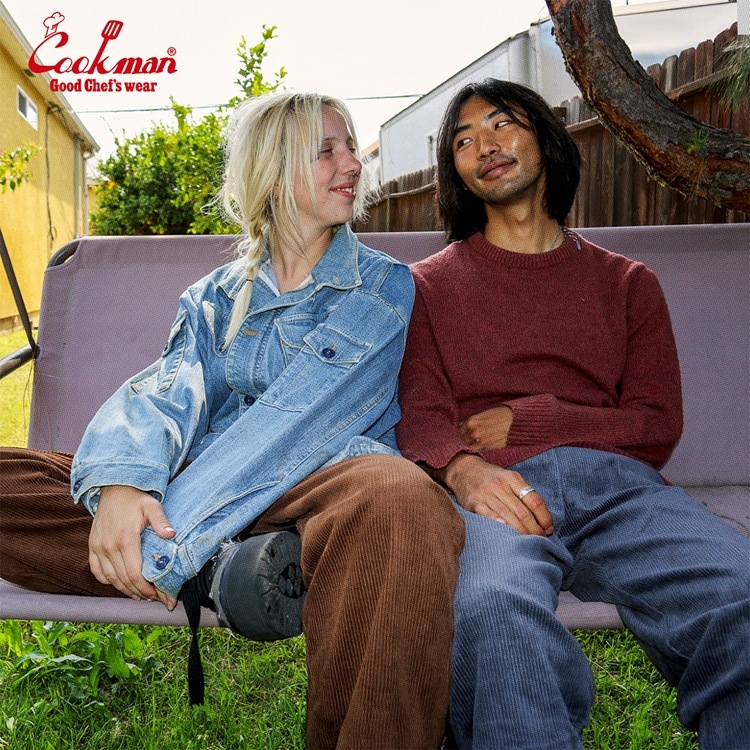 եѥ Chef Pants Semiwide Corduroy Charcoal