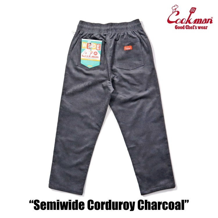 եѥ Chef Pants Semiwide Corduroy Charcoal