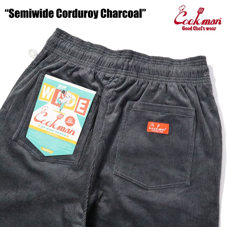եѥ Chef Pants Semiwide Corduroy Charcoal