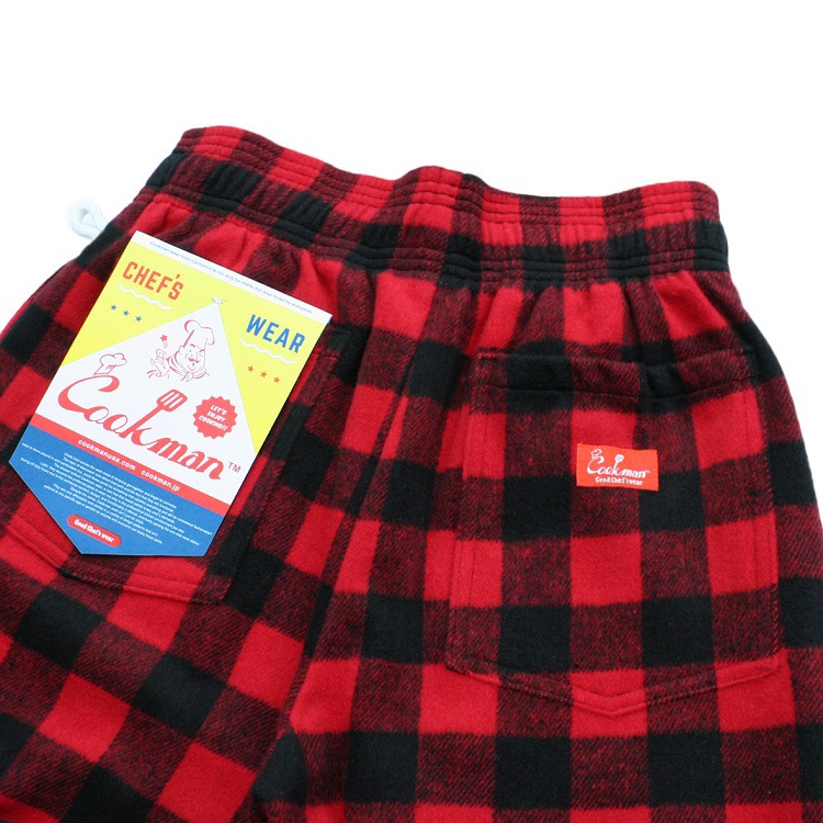  (�쾦��) �����եѥ�� Chef Pants Nel Buffalo Check Red