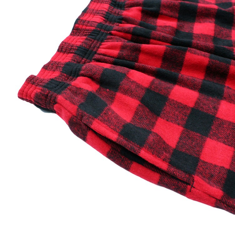  (�쾦��) �����եѥ�� Chef Pants Nel Buffalo Check Red