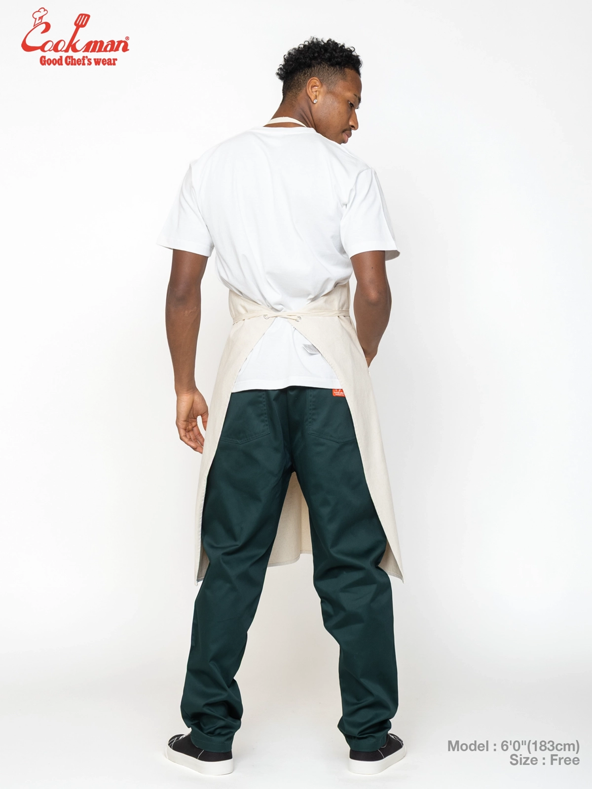 ���󥰥��ץ��� Long Apron Denim Natural