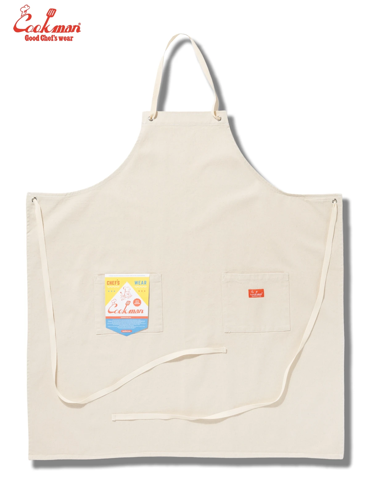 ���󥰥��ץ��� Long Apron Denim Natural