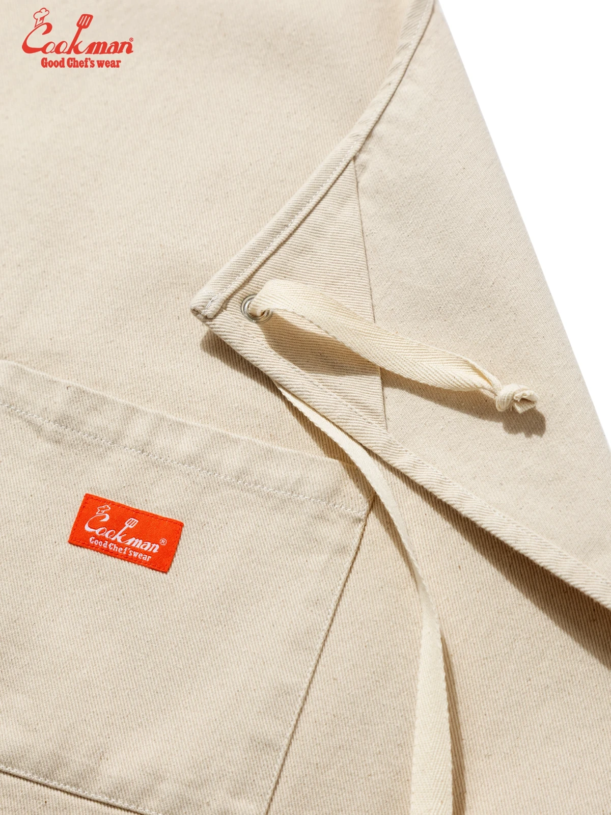 ���󥰥��ץ��� Long Apron Denim Natural