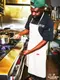 ���󥰥��ץ��� Long Apron Denim Natural