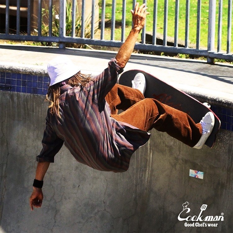 եѥ Chef Pants Semiwide Corduroy Dark Brown