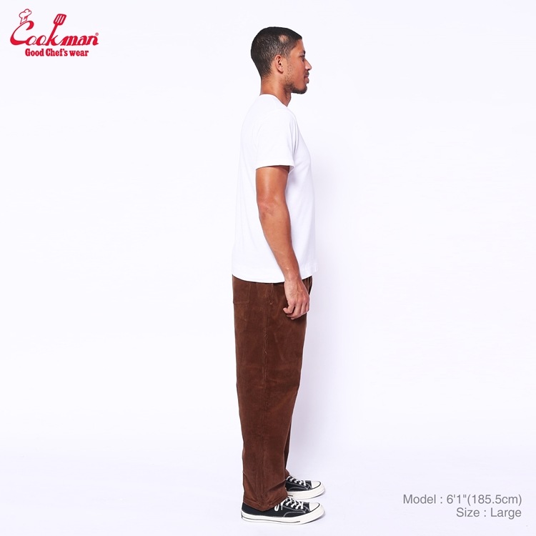 եѥ Chef Pants Semiwide Corduroy Dark Brown