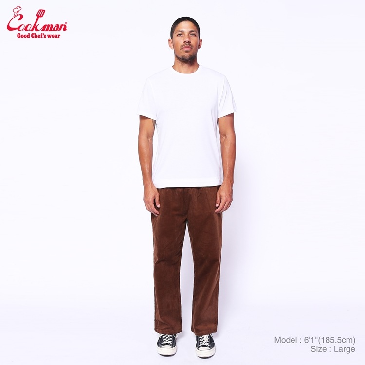 եѥ Chef Pants Semiwide Corduroy Dark Brown