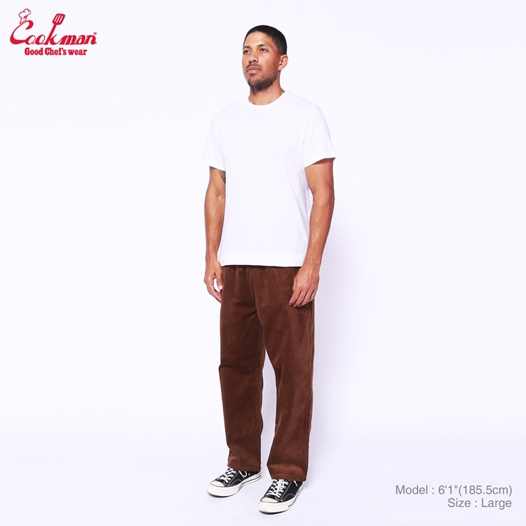 եѥ Chef Pants Semiwide Corduroy Dark Brown