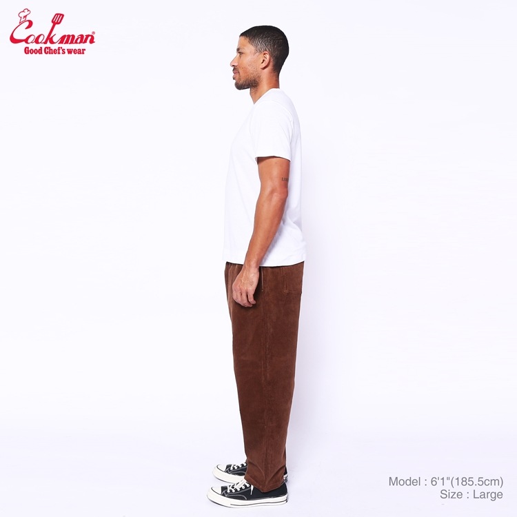 եѥ Chef Pants Semiwide Corduroy Dark Brown