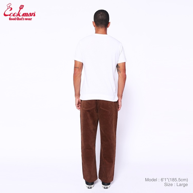 եѥ Chef Pants Semiwide Corduroy Dark Brown