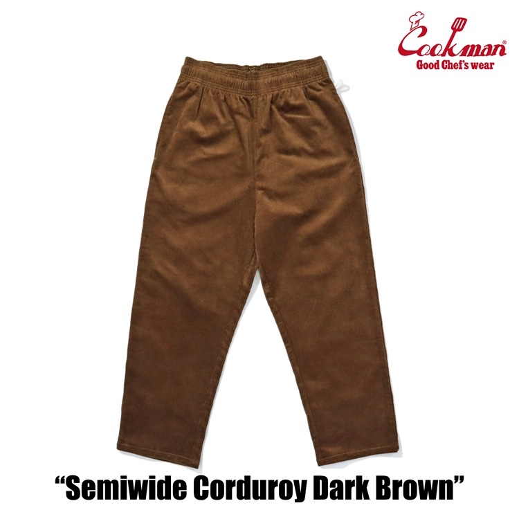 եѥ Chef Pants Semiwide Corduroy Dark Brown