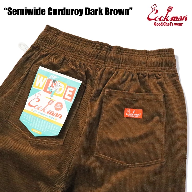 եѥ Chef Pants Semiwide Corduroy Dark Brown
