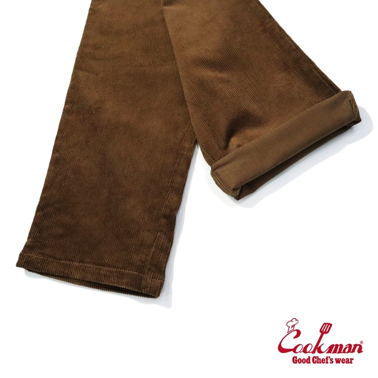 եѥ Chef Pants Semiwide Corduroy Dark Brown