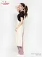 ���󥰥��ץ��� Long Apron Herringbone Stripe Cream