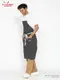 ���󥰥��ץ��� Long Apron Herringbone Stripe Charcoal