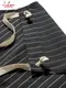 ���󥰥��ץ��� Long Apron Herringbone Stripe Charcoal