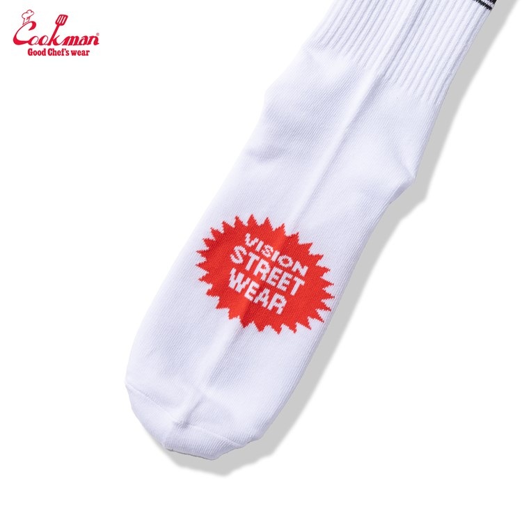 ���å��� Rib Crew Socks Vision Logo White