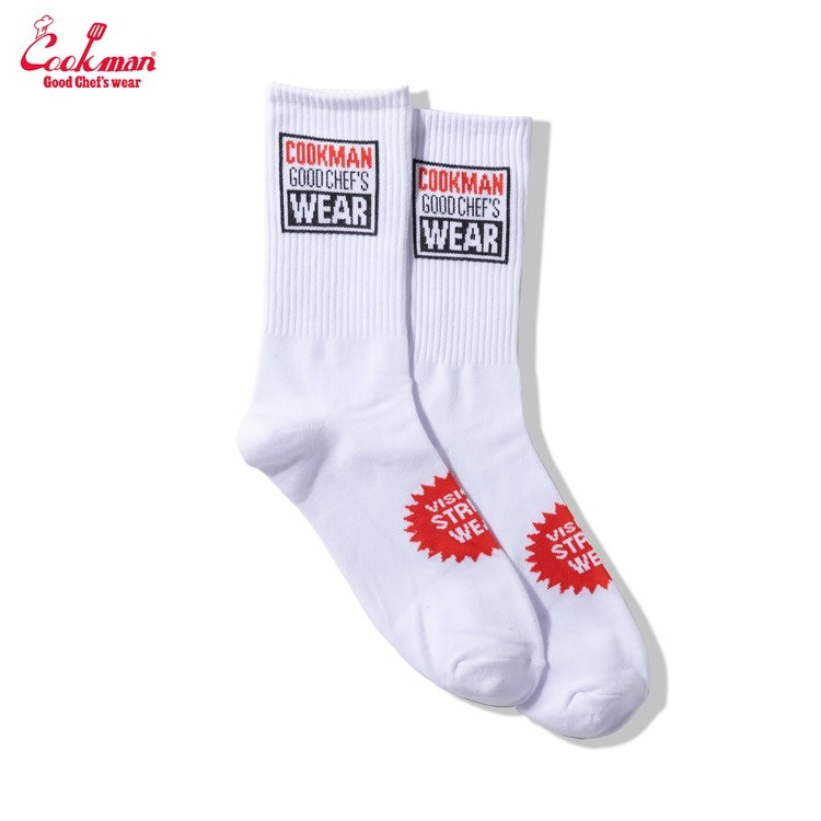 ���å��� Rib Crew Socks Vision Logo White