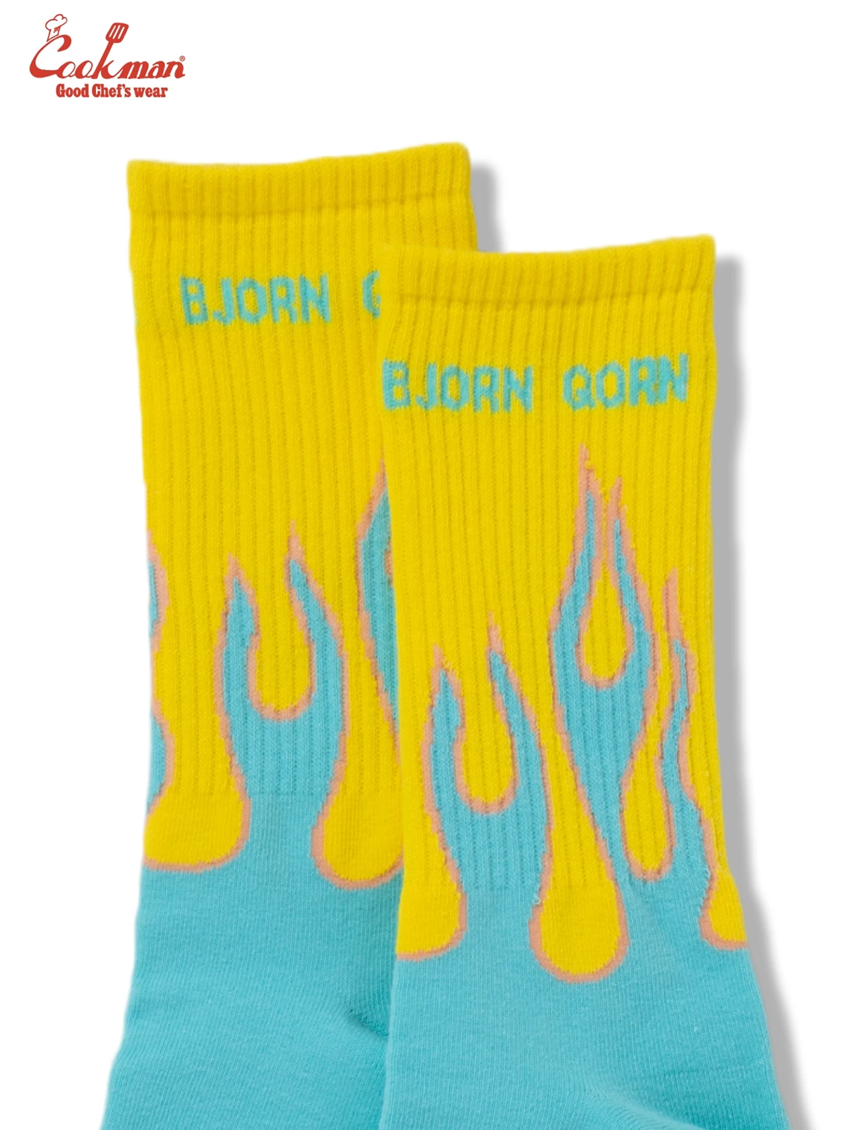 ���å��� Rib Crew Socks BjornQorn Flame Blue
