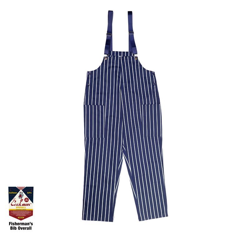 �����С������� Fisherman's Bib Overall Stripe Navy