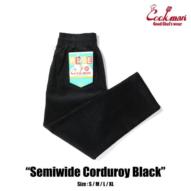 եѥ ߥ磻 Chef Pants Semiwide Corduroy Black