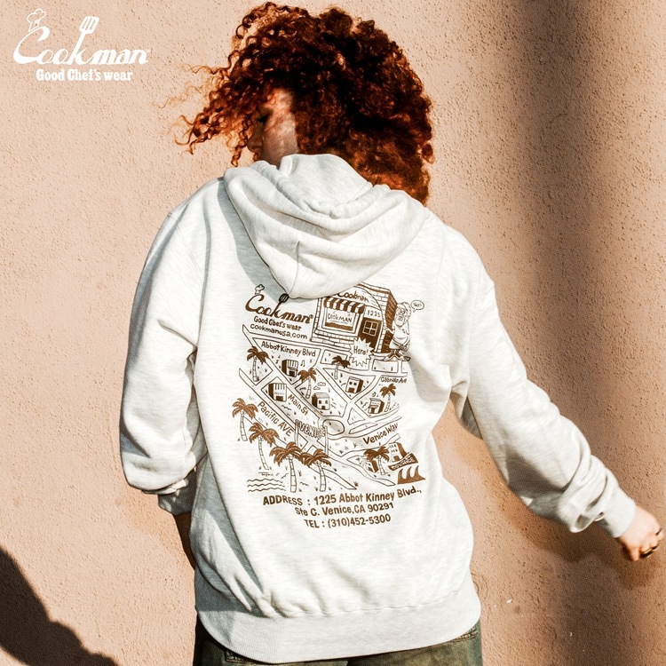 �ա��ǥ��� Zip Hoodie TM paint Abbot Kinney