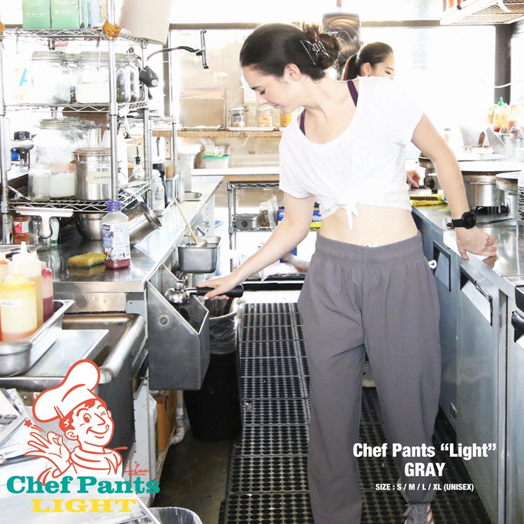  (�쾦��) �����եѥ�� Chef Pants Light Gray