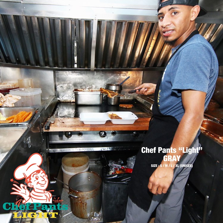  (�쾦��) �����եѥ�� Chef Pants Light Gray