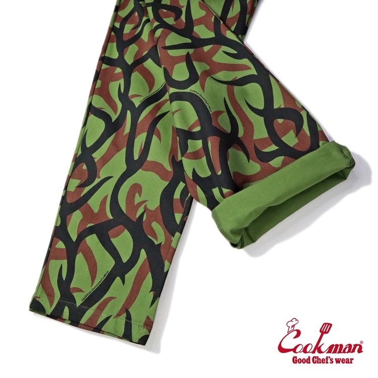 եѥ Chef Pants Tribal Camo Olive