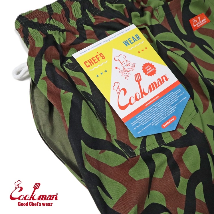 եѥ Chef Pants Tribal Camo Olive